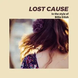 Cover art for Lost Cause - Billie Eilish karaoke version