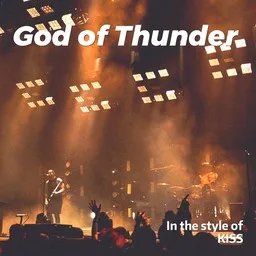 Karaokekappaleen God of Thunder - KISS kansikuva