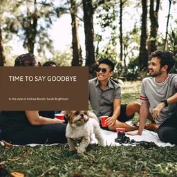 Cover art for Time to Say Goodbye - Andrea Bocelli,Sarah Brightman karaoke version