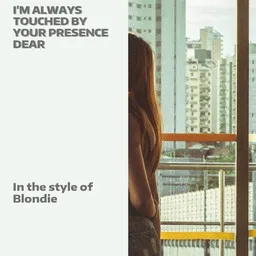 Cover art for I'm Always Touched By Your Presence Dear - Blondie karaoke version