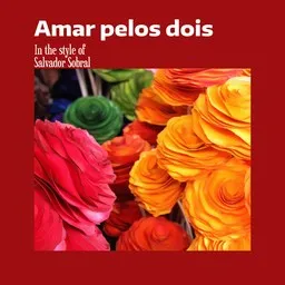 Cover art for Amar pelos dois - Salvador Sobral karaoke version