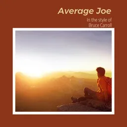 Karaokekappaleen Average Joe - Bruce Carroll kansikuva