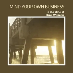Karaokekappaleen Mind Your Own Business - Hank Williams kansikuva
