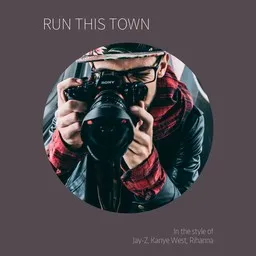 Cover art for Run This Town - Jay-Z,Kanye West,Rihanna karaoke version