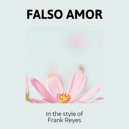 Cover art for Falso Amor - Frank Reyes karaoke version