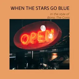 Cover art for When the Stars Go Blue - Bono,The Corrs karaoke version