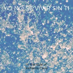 Cover art for Yo No Se Vivir Sin Ti - Raffaella Carrà karaoke version