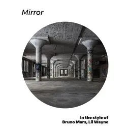 Cover art for Mirror - Bruno Mars,Lil Wayne karaoke version