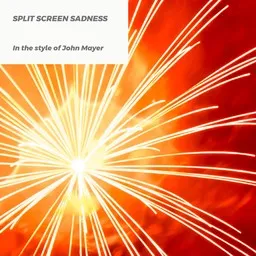 Cover art for Split Screen Sadness - John Mayer karaoke version