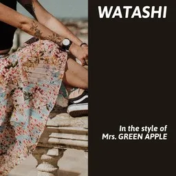 Karaokekappaleen Watashi - Mrs. GREEN APPLE kansikuva