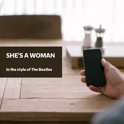 Cover art for She's a Woman - The Beatles karaoke version