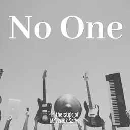 Titelbild für No One - Maverick Sabre Karaoke-Version
