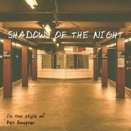 Omslagsbild för Shadows of the Night - Pat Benatar karaokeversion