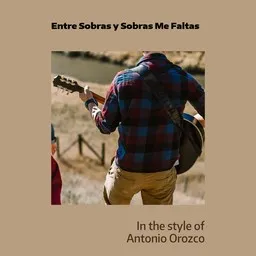 Titelbild für Entre Sobras y Sobras Me Faltas - Antonio Orozco Karaoke-Version