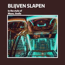 Titelbild für Blijven Slapen - Maan,Snelle Karaoke-Version
