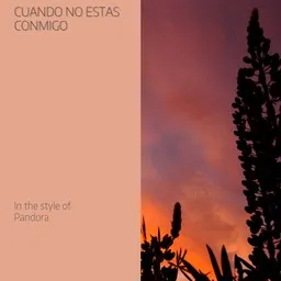 Cover art for Cuando No Estas Conmigo - Pandora (MEX) karaoke version
