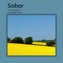Cover art for Sober - Little Big Town karaoke version