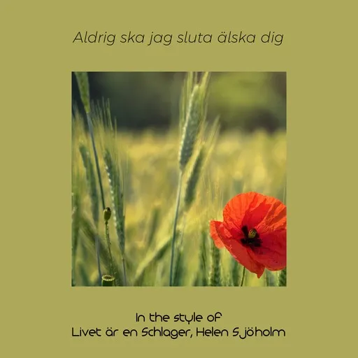 Karaoke Aldrig ska jag sluta älska dig av Helen Sjöholm, Livet är en Schlager — sjung med på texten på Singa