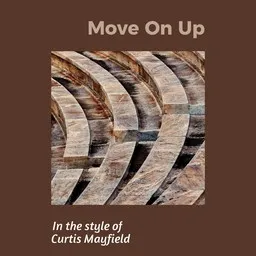 Karaokekappaleen Move On Up - Curtis Mayfield kansikuva