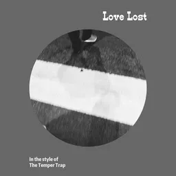 Karaokekappaleen Love Lost - The Temper Trap kansikuva