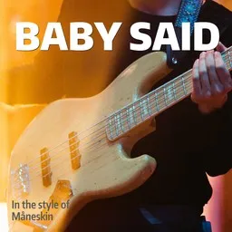 Cover art for Baby said - Måneskin karaoke version
