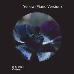 Cover art for Yellow (Piano Version) - Coldplay karaoke version