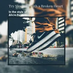 Cover art for Try Sleeping with a Broken Heart - Alicia Keys karaoke version