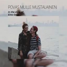 Karaokekappaleen Povas mulle mustalainen - Eino Grön kansikuva