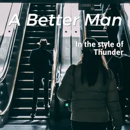 Cover art for A Better Man - Thunder karaoke version