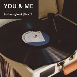 Cover art for You & Me - JENNIE karaoke version