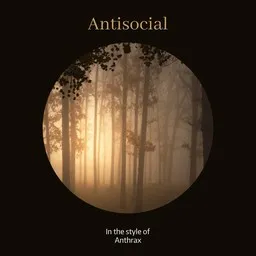 Cover art for Antisocial - Anthrax karaoke version