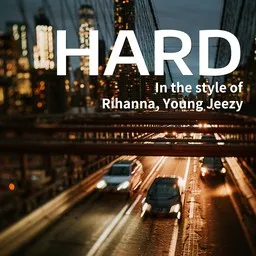 Omslagsbild för Hard - Rihanna,Young Jeezy karaokeversion