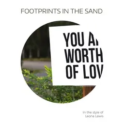 Karaokekappaleen Footprints In The Sand - Leona Lewis kansikuva