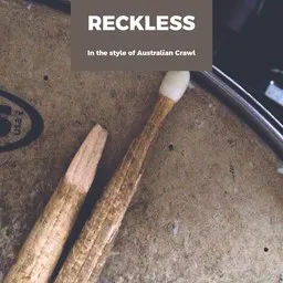 Cover art for Reckless - Australian Crawl karaoke version