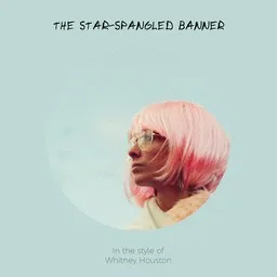 Cover art for The Star-Spangled Banner - Whitney Houston karaoke version