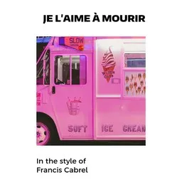 Cover art for Je l'aime à mourir - Francis Cabrel karaoke version