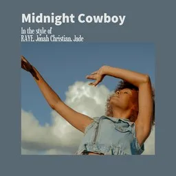 Cover art for Midnight Cowboy - Jade,Jonah Christian,RAYE karaoke version