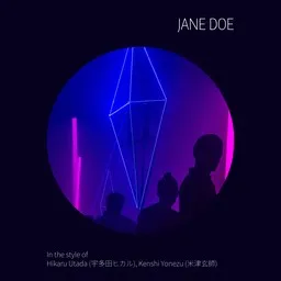 Cover art for JANE DOE - Hikaru Utada (宇多田ヒカル),Kenshi Yonezu (米津玄師) karaoke version