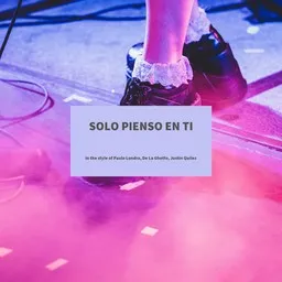 Cover art for Solo Pienso En Ti - De La Ghetto,Justin Quiles,Paulo Londra karaoke version