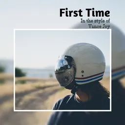 Omslagsbild för First Time - Vance Joy karaokeversion