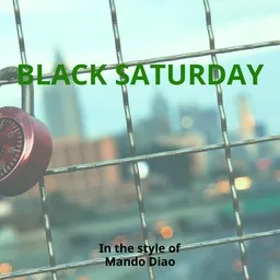 Cover art for Black Saturday - Mando Diao karaoke version