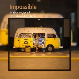 Karaokekappaleen Impossible - Christina Aguilera kansikuva