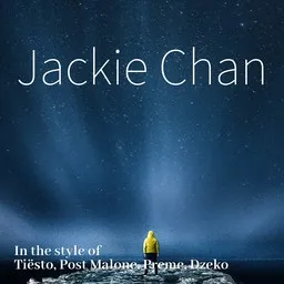 Titelbild für Jackie Chan - Dzeko,Post Malone,Preme,Tiësto Karaoke-Version