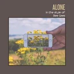 Cover art for Alone - Bee Gees karaoke version