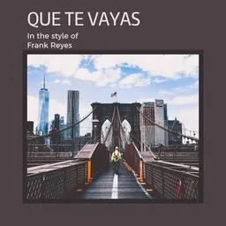 Cover art for Que Te Vayas - Frank Reyes karaoke version