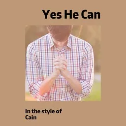 Cover art for Yes He Can - Cain karaoke version