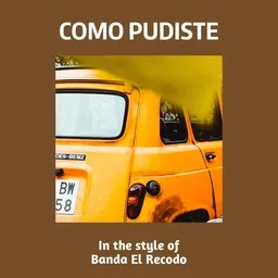 Cover art for Como Pudiste - Banda El Recodo karaoke version