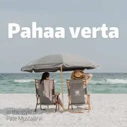 Cover art for Pahaa verta - Pate Mustajärvi karaoke version
