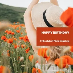 Cover art for Happy Birthday - Piano Singalong karaoke version