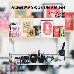 Cover art for Algo Mas Que Un Amigo - Raphael karaoke version